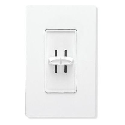 Picture of 300W Lighting-Dimmer Slide-Type White Dual-Single Pole