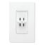 Picture of 300W Lighting-Dimmer Slide-Type White Dual-Single Pole