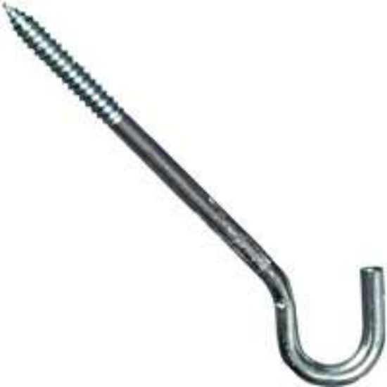 Picture of Screw-Hook Zinc-Plated 3/8" x 8"