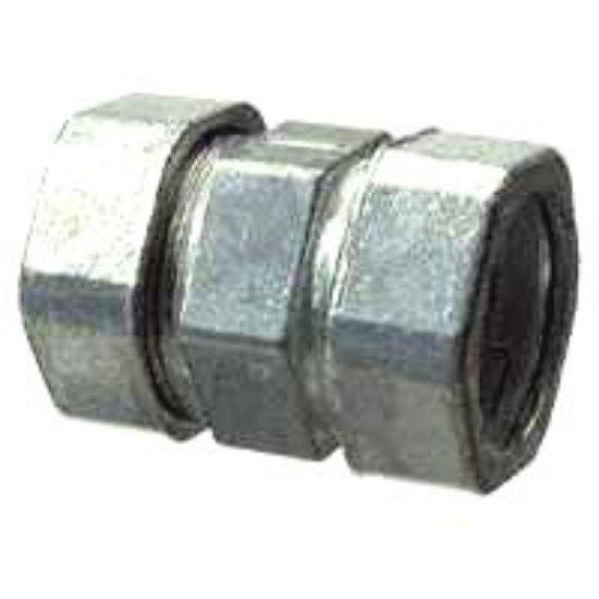 Picture of EMT-Coupling Compression Concrete-Tight Die-Cast-Zinc 2"
