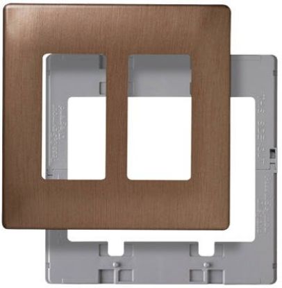 Picture of Copper 2-Gang Plastic Wall-Plate