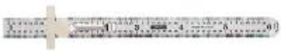 Picture of Precision-Ruler Stainless-Steel 6" x 1/2"
