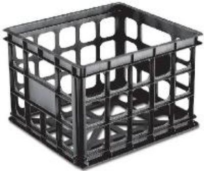 Picture of Black Dairy-style Storage Crate 15-3/4" X 13-3/4" X 10-1/2"