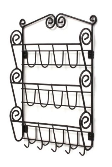 Picture of Letter Organizer Wall-Mount Black