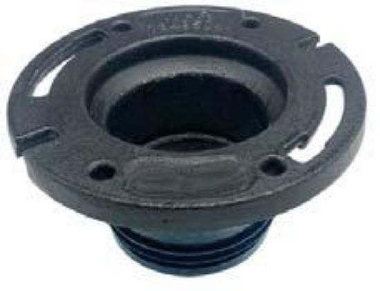 Picture of No-hub Closet Flange 2-finger Push-in 3" X 4"