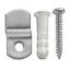 Picture of Metal Mirror Clips with Screws & Anchors 3/8"