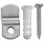 Picture of Metal Mirror Clips with Screws & Anchors 1/2"