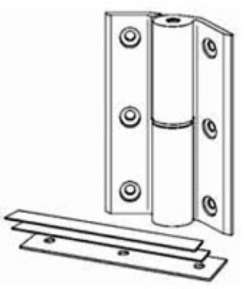 Picture of Storefront Hinge Replacement Kit Aluminum