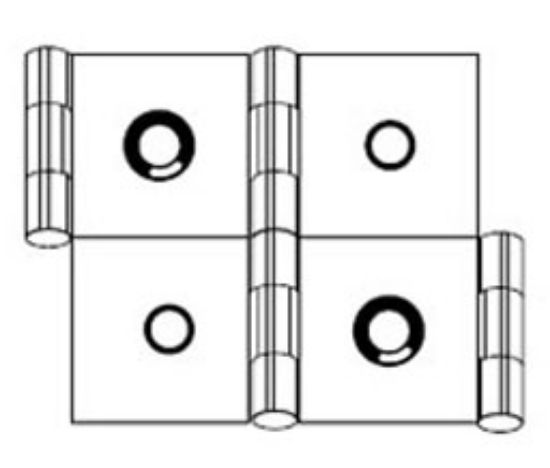 Picture of HINGE FOLDING 1.25" x 2'