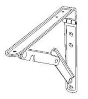 Picture of Shelf-Bracket Folding 8'