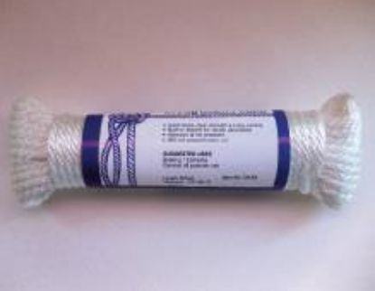 Picture of Nylon-Rope Solid-Braid White #6 x 5