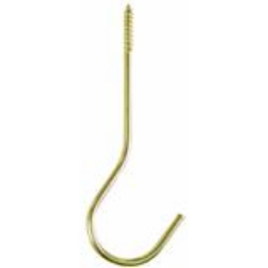 Picture of Screw-Hook Ceiling-Hook Bright Brass 6"