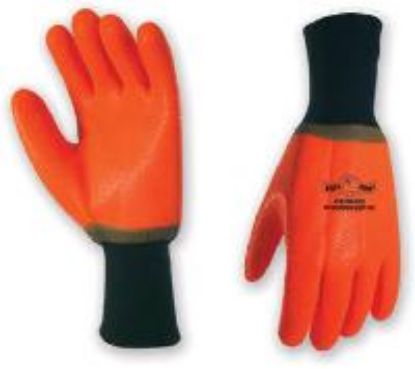 Picture of Gloves Orange PVC Coated Knit Wrist