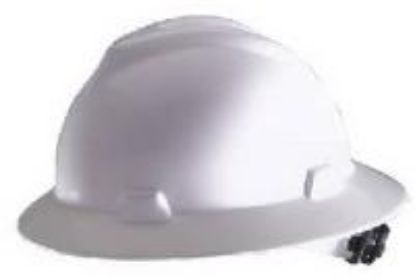 Picture of Hard-Hat Full-Brim Ratchet-Suspension Non-slotted White