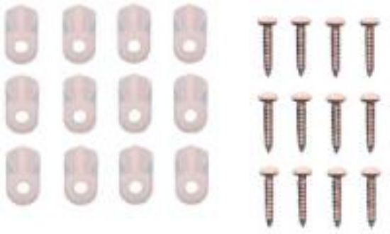 Picture of White Plastic Screen Clips