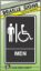 Picture of Men Restroom Braille Sign Plastic 6" x 9"