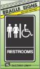 Picture of 6 x 9 Brail Restroom Sign