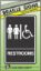 Picture of 6 x 9 Brail Restroom Sign