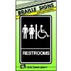 Picture of 6 x 9 Brail Restroom Sign