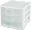Picture of Plastic Organizer 3 Drawer Clear