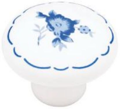 Picture of 1-1/4" Ceramic Flower Cabinet-Knob
