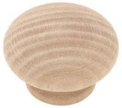 Picture of 1-1/2" Round 3/4" Knob White Birch