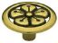 Picture of Lancaster Flower Round Cabinet-Knob Antique Brass 1-3/8"