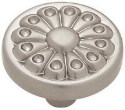 Picture of Fan Design Round Cabinet-Knob Satin-Nickel 1-1/4"