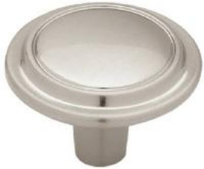 Picture of Round Cabinet-Knob Top Ring Satin-Nickel 1-1/4"