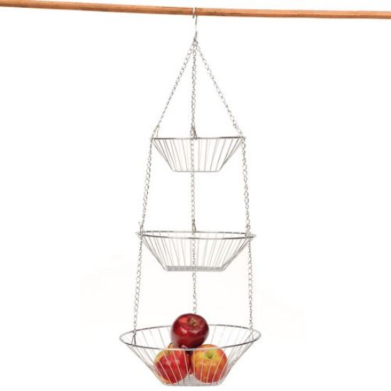 Picture of 3-Tier Hanging Baskets Chrome