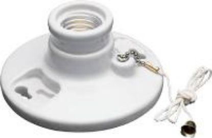 Picture of Light-Bulb-Socket Porcelain Pull-chain 250-volt
