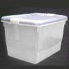 Picture of Storage-bin Clear Blue-latches 29-quart