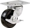 Picture of Wheel-Brake Swivel Rubber Wheel 2-1/2" 100 Lb Load Capacity