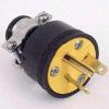 Picture of Electrical-Connector Electrical-Plug 20-Amp 250-Volt Black Rubber Male-Plug 6-15