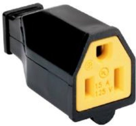 Picture of Thermo-Plastic Electrical-Connector Black 15-Amp 125-Volt