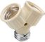 Picture of Ivory Twin-Socket Light-Socket