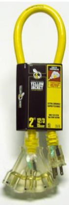 Picture of Extension-Cord Splitter Yellow 1 to 3
