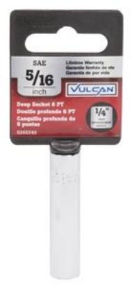 Picture of Deep Socket-Wrench Chrome-vanadium-steel Chrome 6-point 5/16"