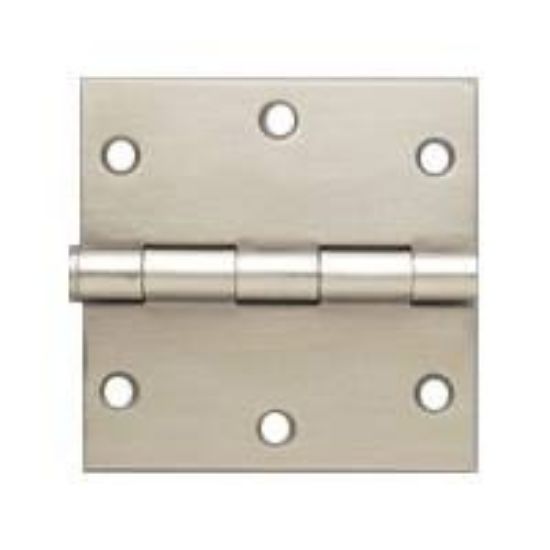 Picture of Door-hinge Steel Loose-pin Square Satin-nickel 4"