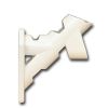 Picture of 2-Position White Aluminum Bracket