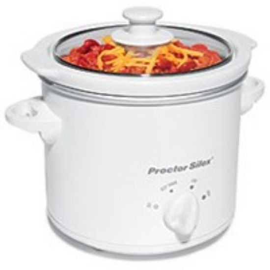 Picture of 1.5-Quart Round White Slow-Cooker
