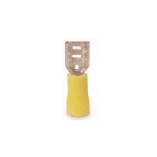 Picture of Female Disconnect-Terminal Yellow 10-12 16/pk