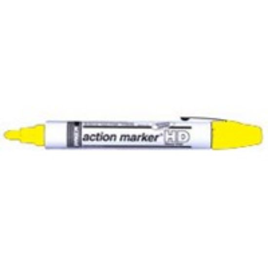 Picture of Permanent Ink Marker Felt-Tip Medium Yellow