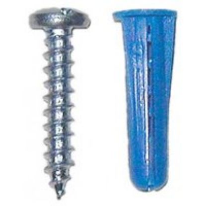 Picture of Plastic Conical-Anchor With-Screws #6-8 x 3/4"