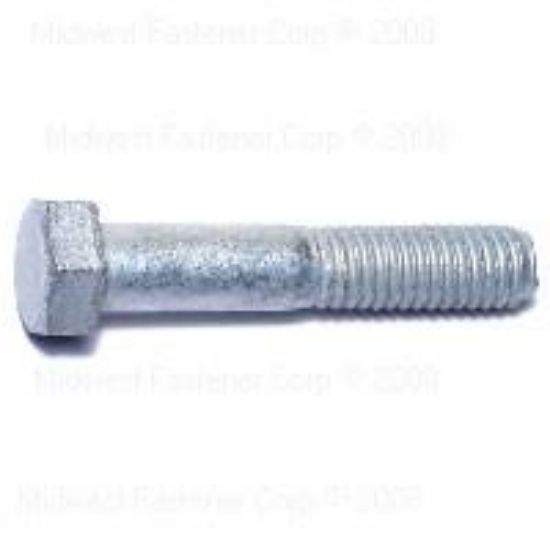 Picture of 3/8" X 2-1/2 Hex-Cap Screws Galvanized Steel