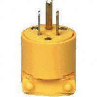 Picture of Electrical-Plug 3-wire Yellow Vinyl 15-amp