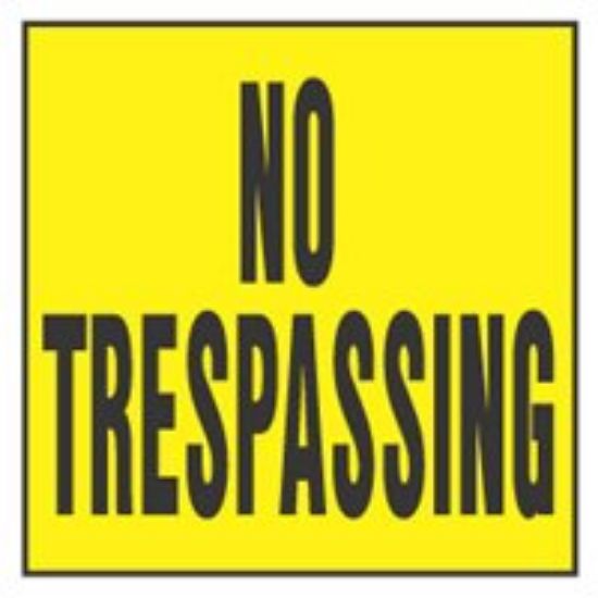 Picture of NO TRESPASSING SIGN