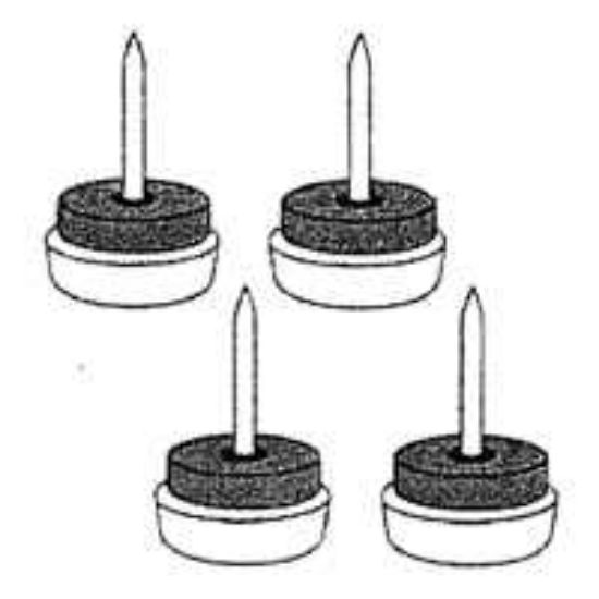 Picture of 1-1/8" cushioned Glide