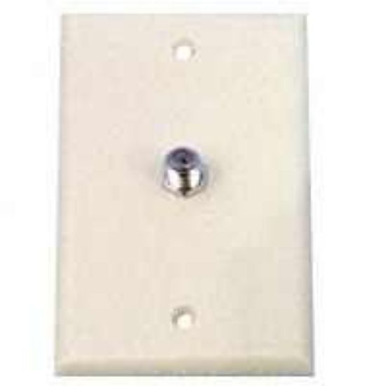Picture of Wall-Plate Coaxial-jack For F-plug 75 Ohm Cable With Wall Ivory