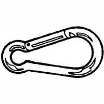 Picture of 1/2 Swivel Interlocking-Spring-Snap Steel Zinc 1/2 Opening X 6.37 Overall Length